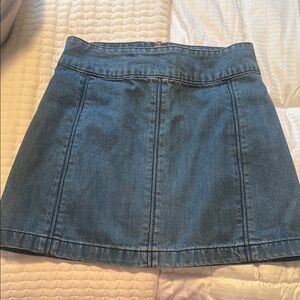 Free people Denim Blue Women's Skirt